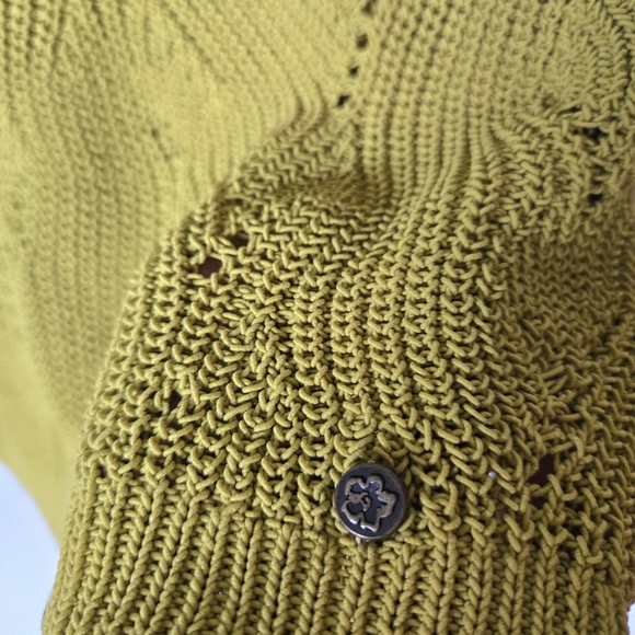 Ted Baker Women top mustard-yellow knit  tank top. - Picture 5 of 9